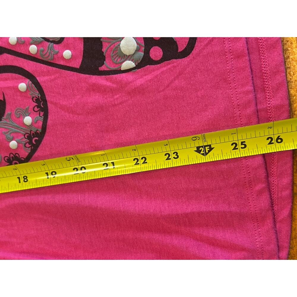 Bright Pink Elephant Graphic T Shirt Womens Size Medium M Short Sleeve EUC - Picture 10 of 10